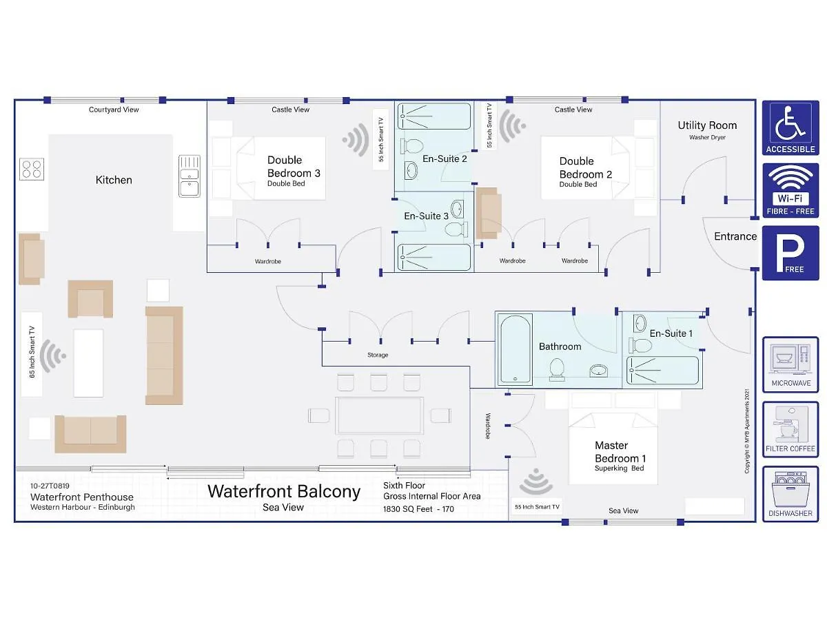 Penthouse Western Harbour Apartment Edinburgh United Kingdom